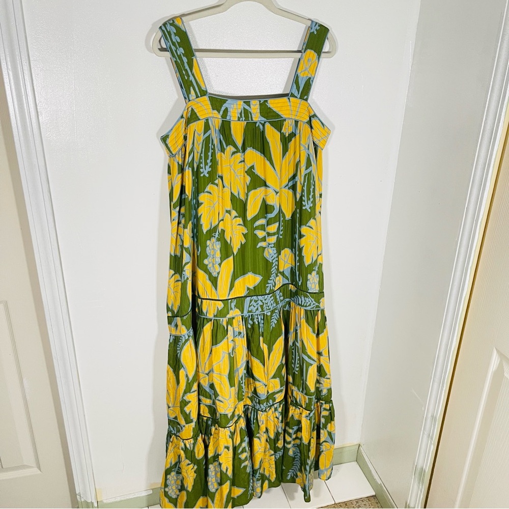 FARM Rio Green and Yellow Tropical-Print Maxi Dress - Picture 4 of 11